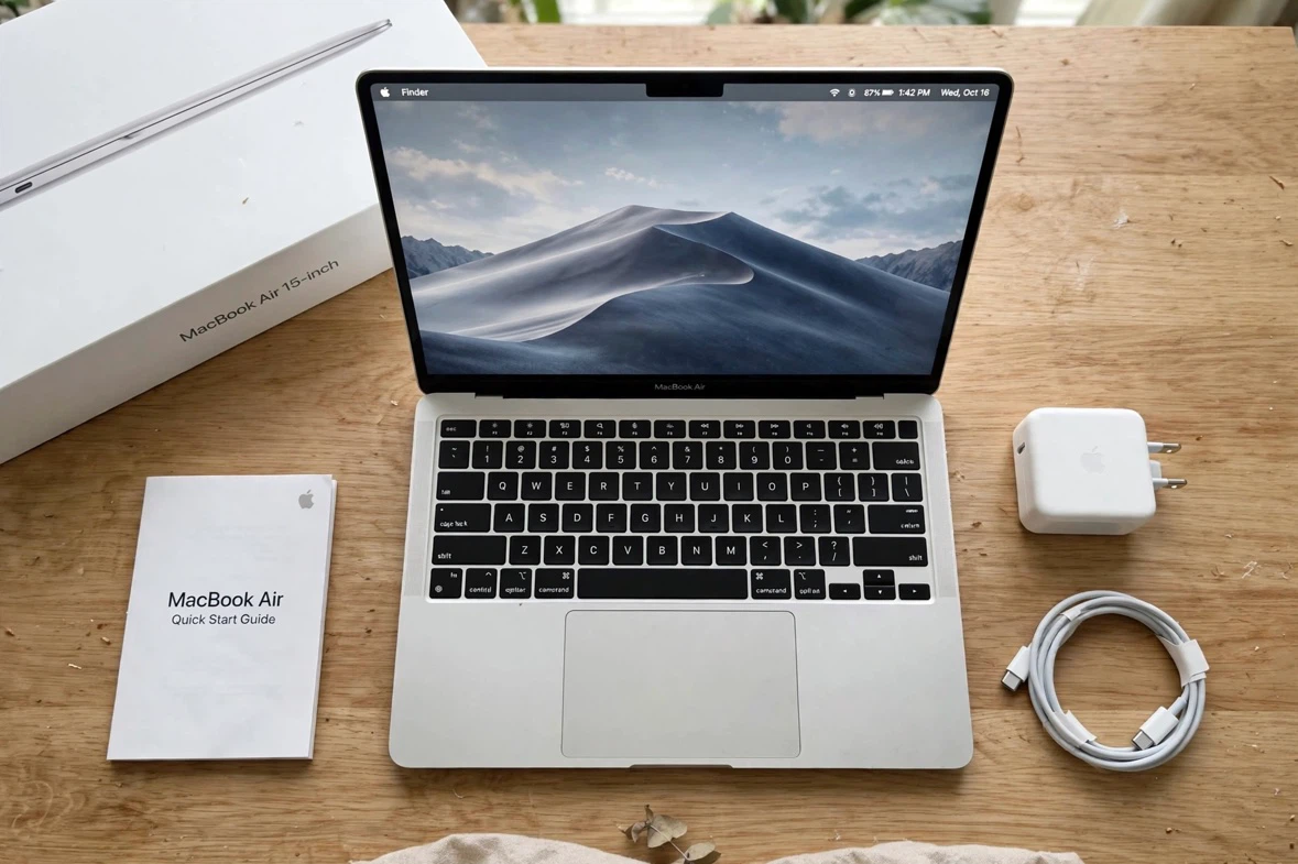 Apple MacBook Air 15" M3 (2024) Silver, 100% Battery