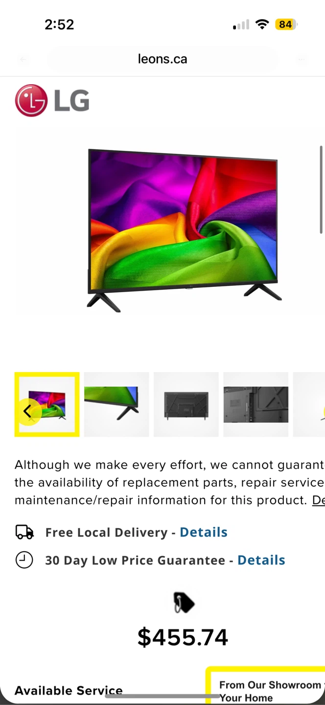 LG 43” 4K UHD Smart TV | with Remote HDR10 WIFI  43UM6910PUA