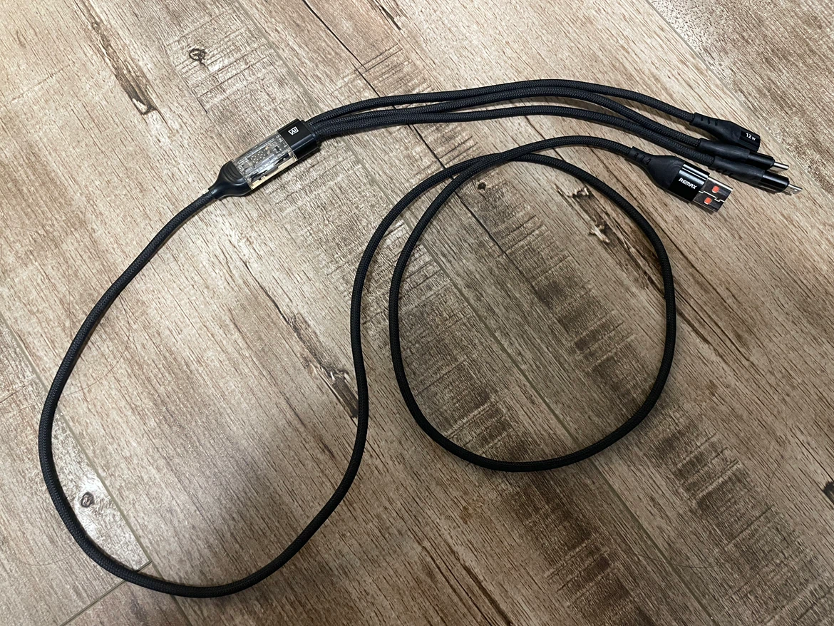 REMAX 3-in-1 USB Charging Cable (1.2m) - photo 2