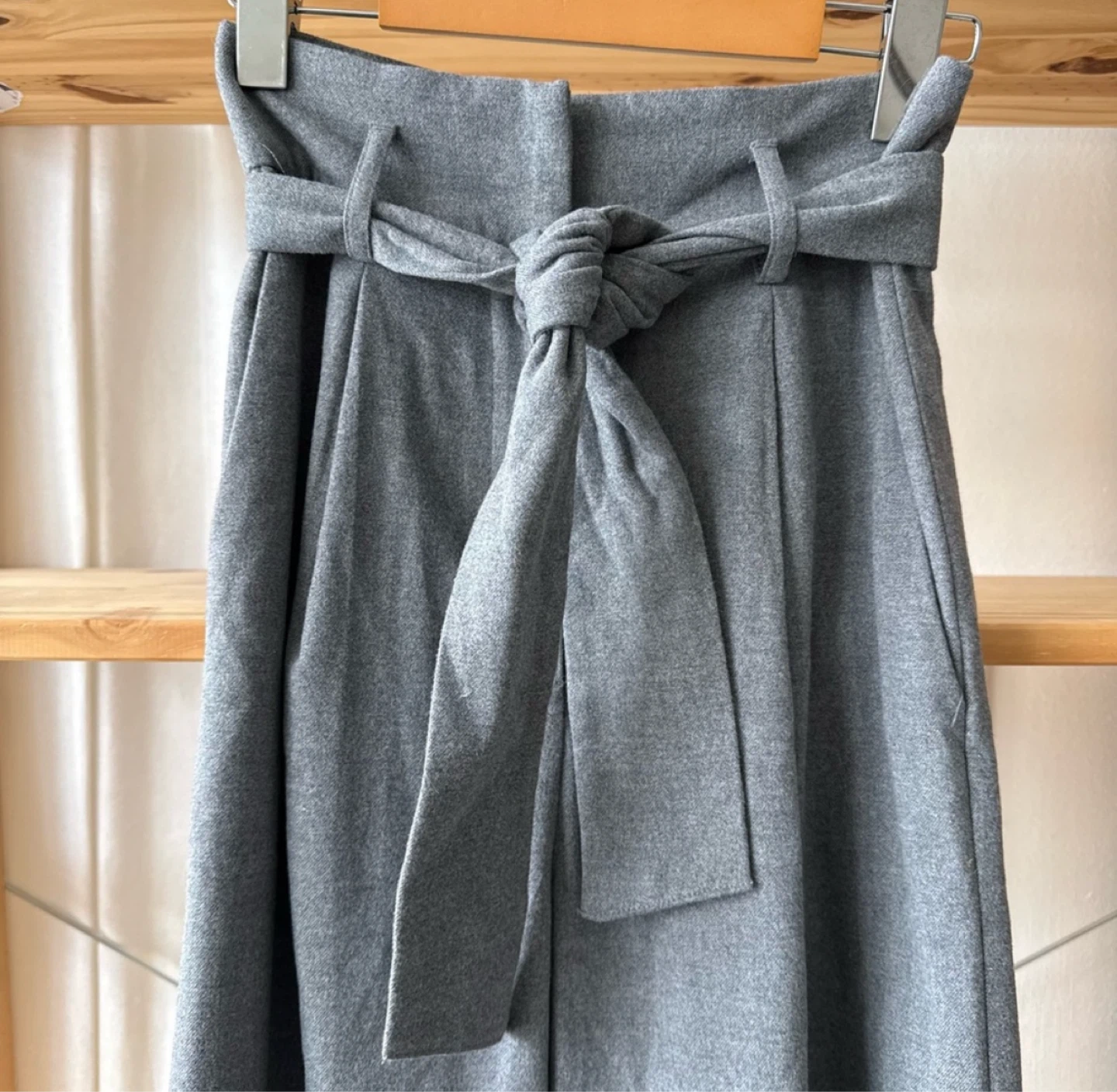 Grey Wide-Leg Trousers  Size 4🏈 - photo 3