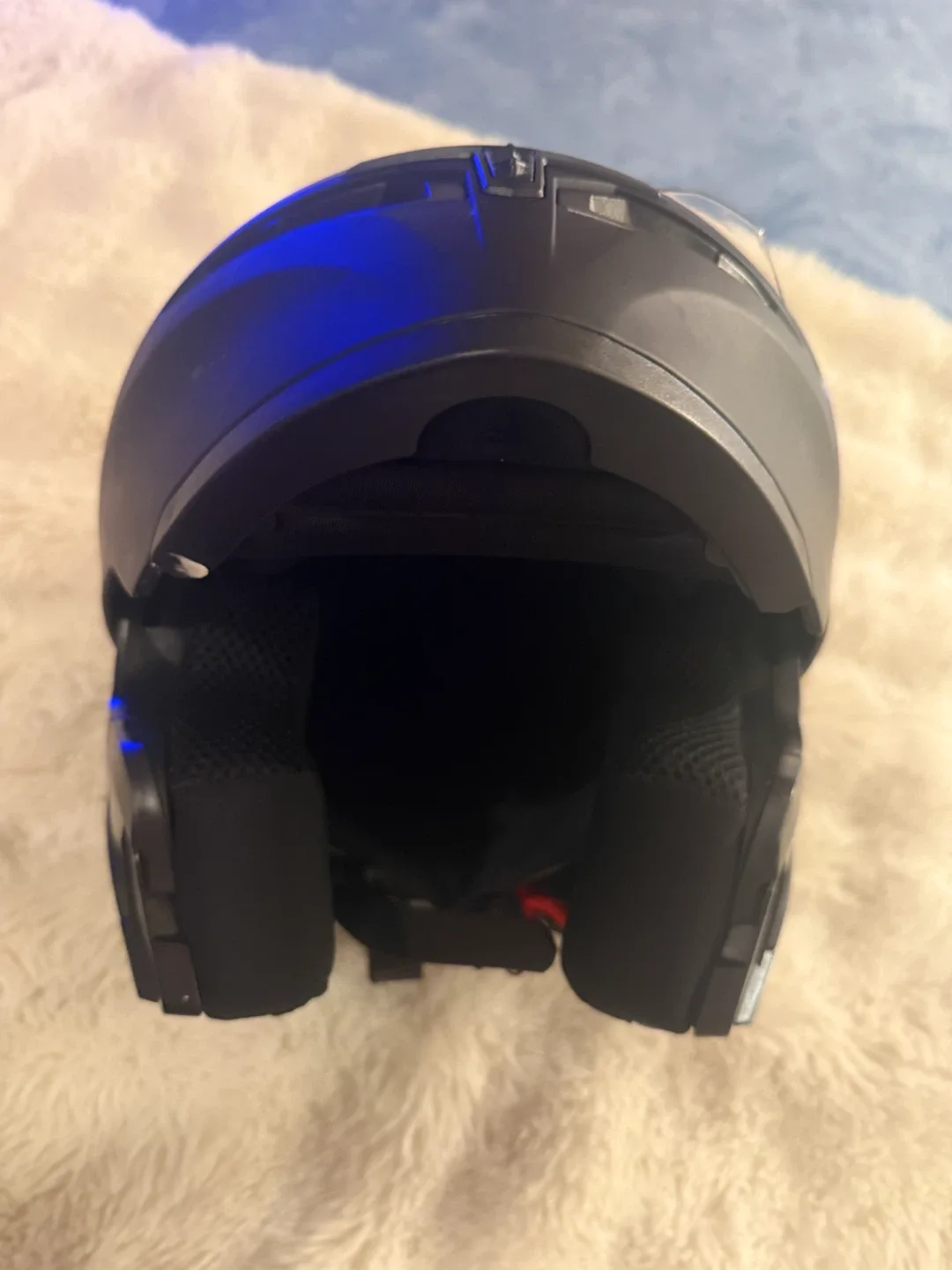 ILM Matte Black Motorcycle Helmet Size Small - photo 3