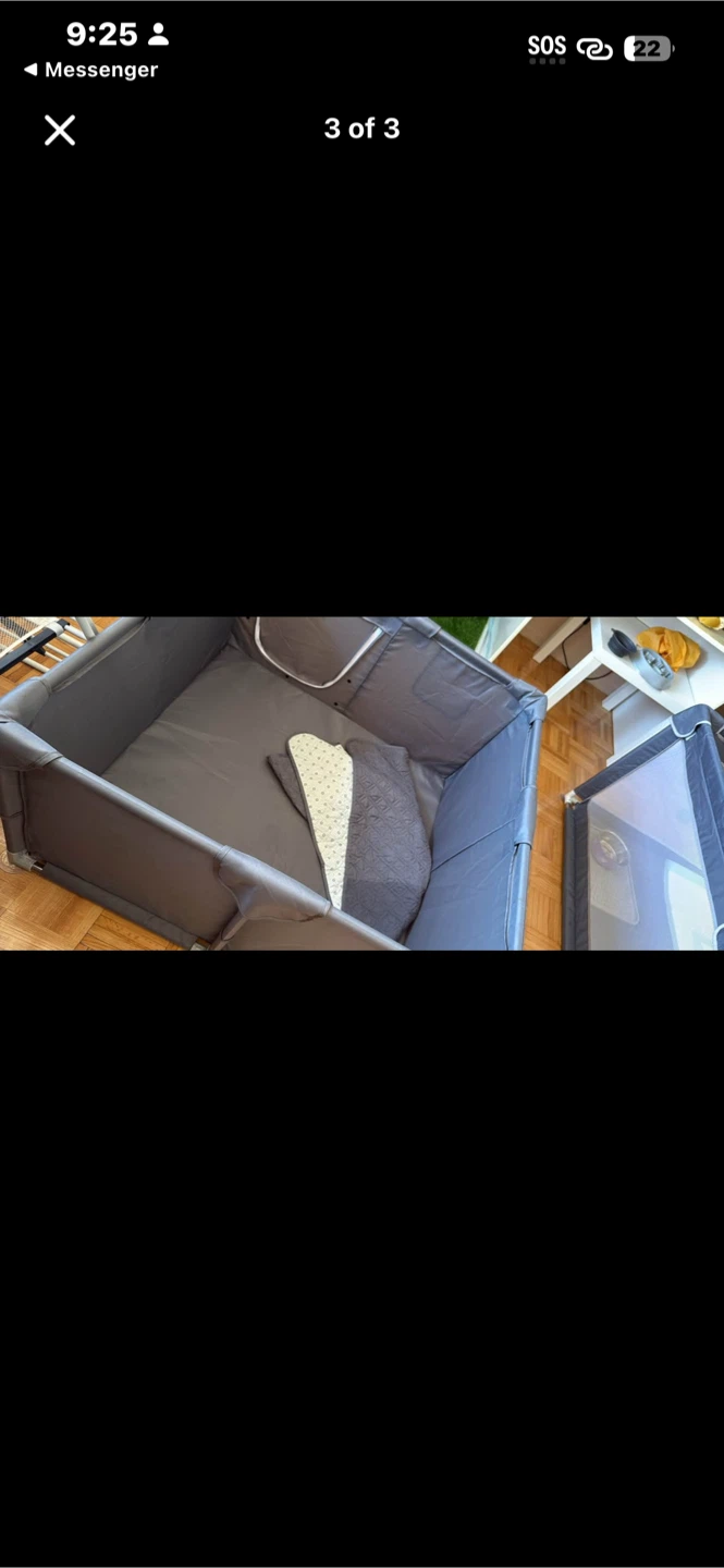 Grey Portable Pet Playpen