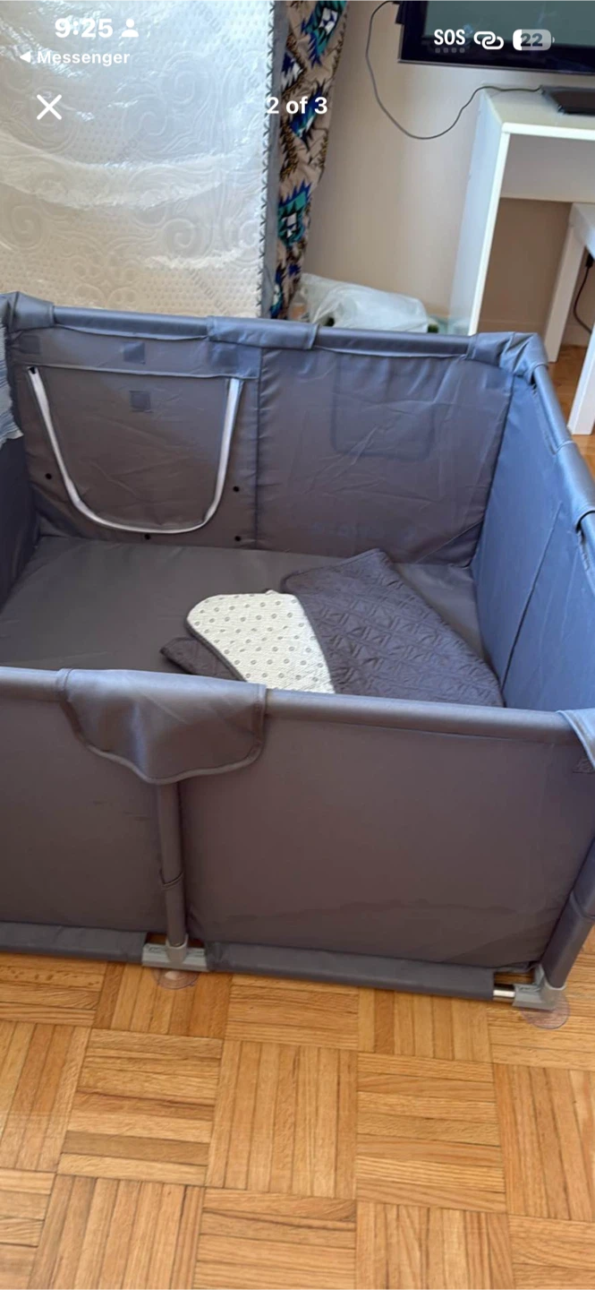 Grey Portable Pet Playpen - photo 2