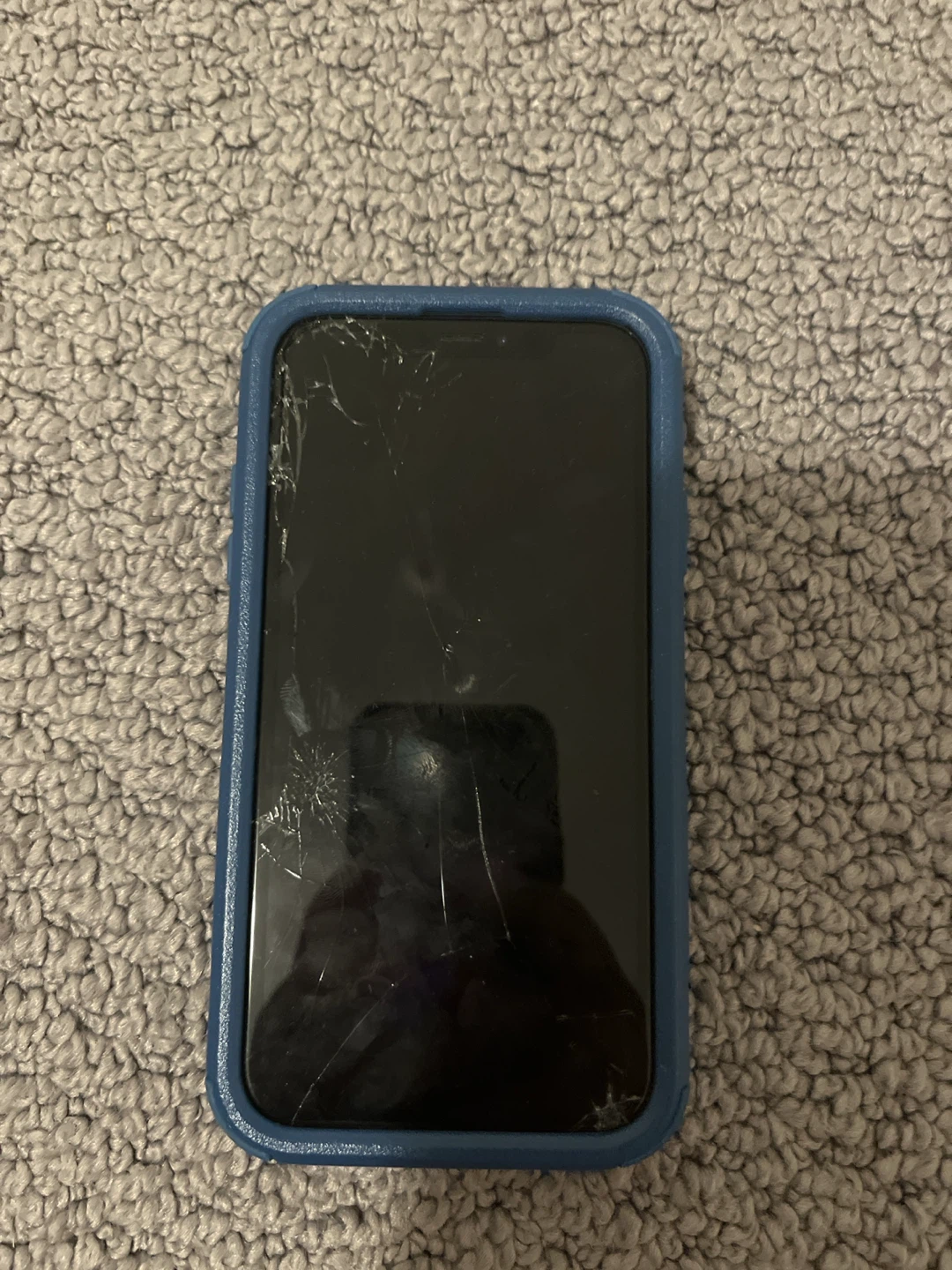 Apple iPhone XR Blue with Protective Case