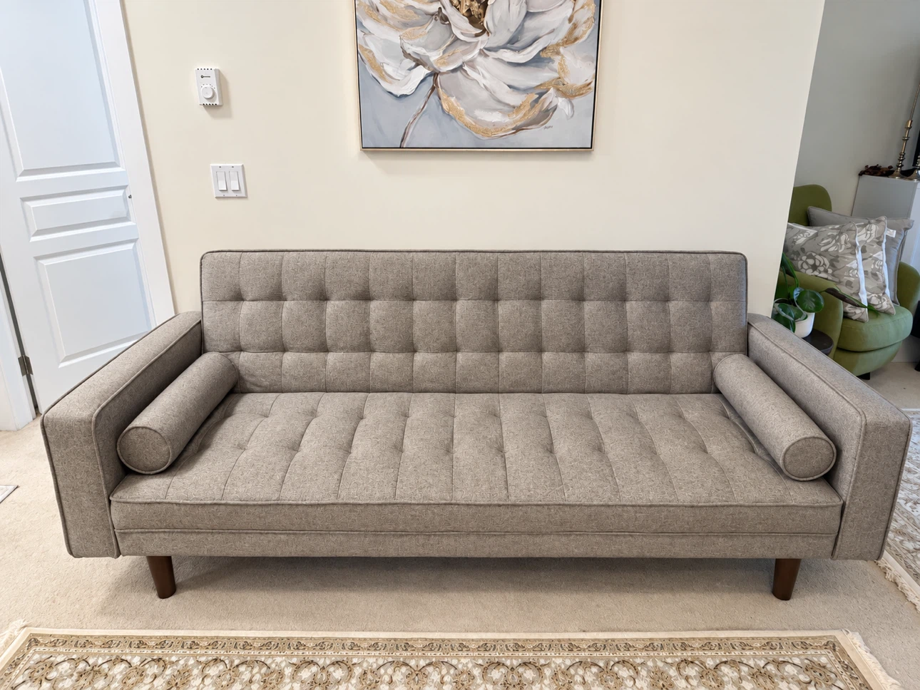 Like-New Grey Sofa Bed - photo 5