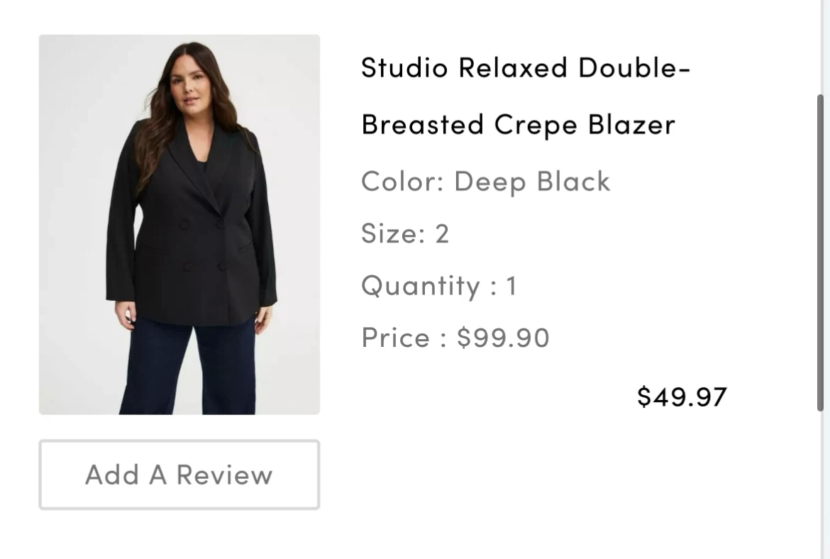 New Torrid plus size 3 new blazer - photo 2