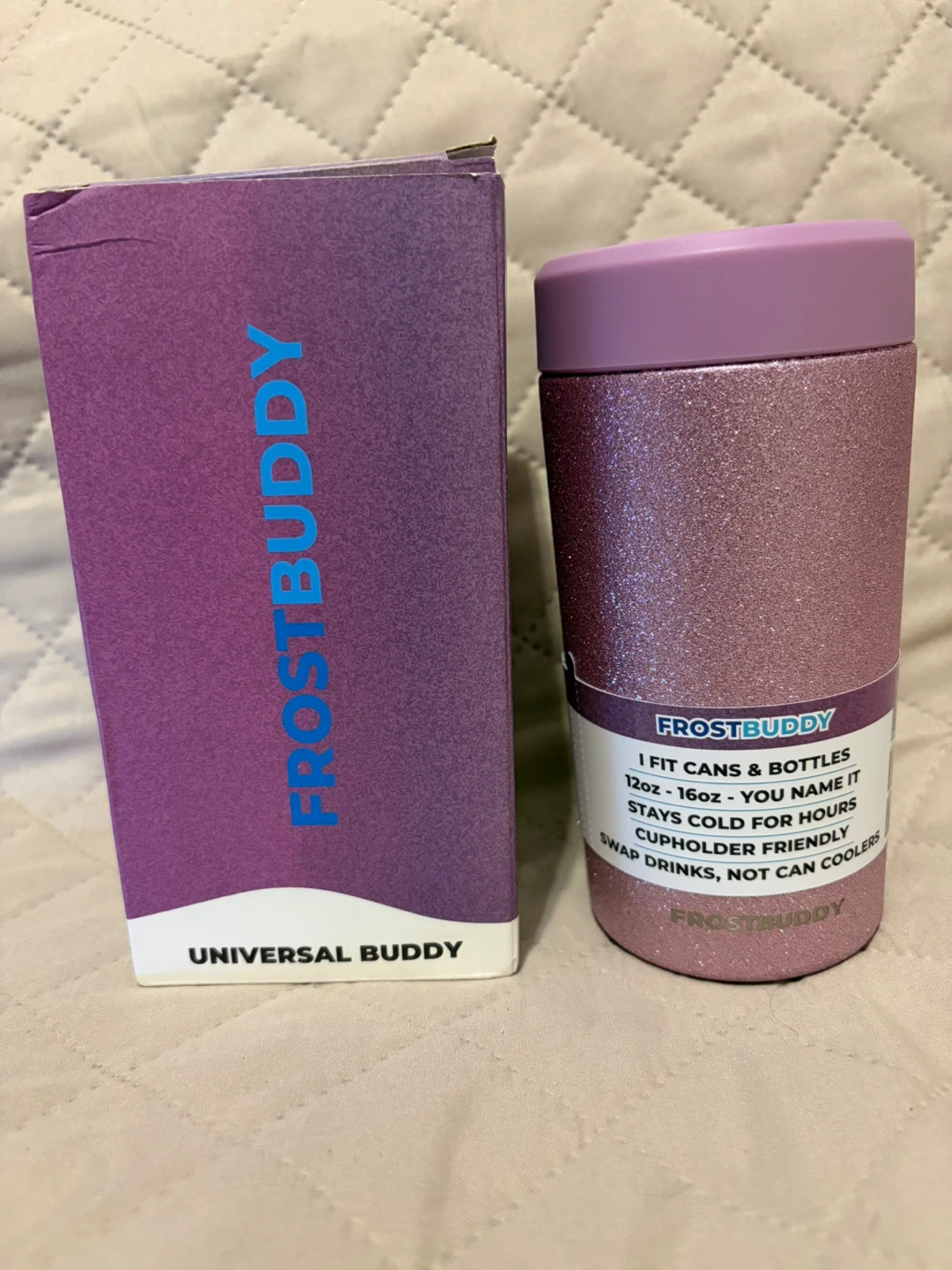 FrostBuddy Pink Aurora Universal Buddy Fits Cans & Bottles
