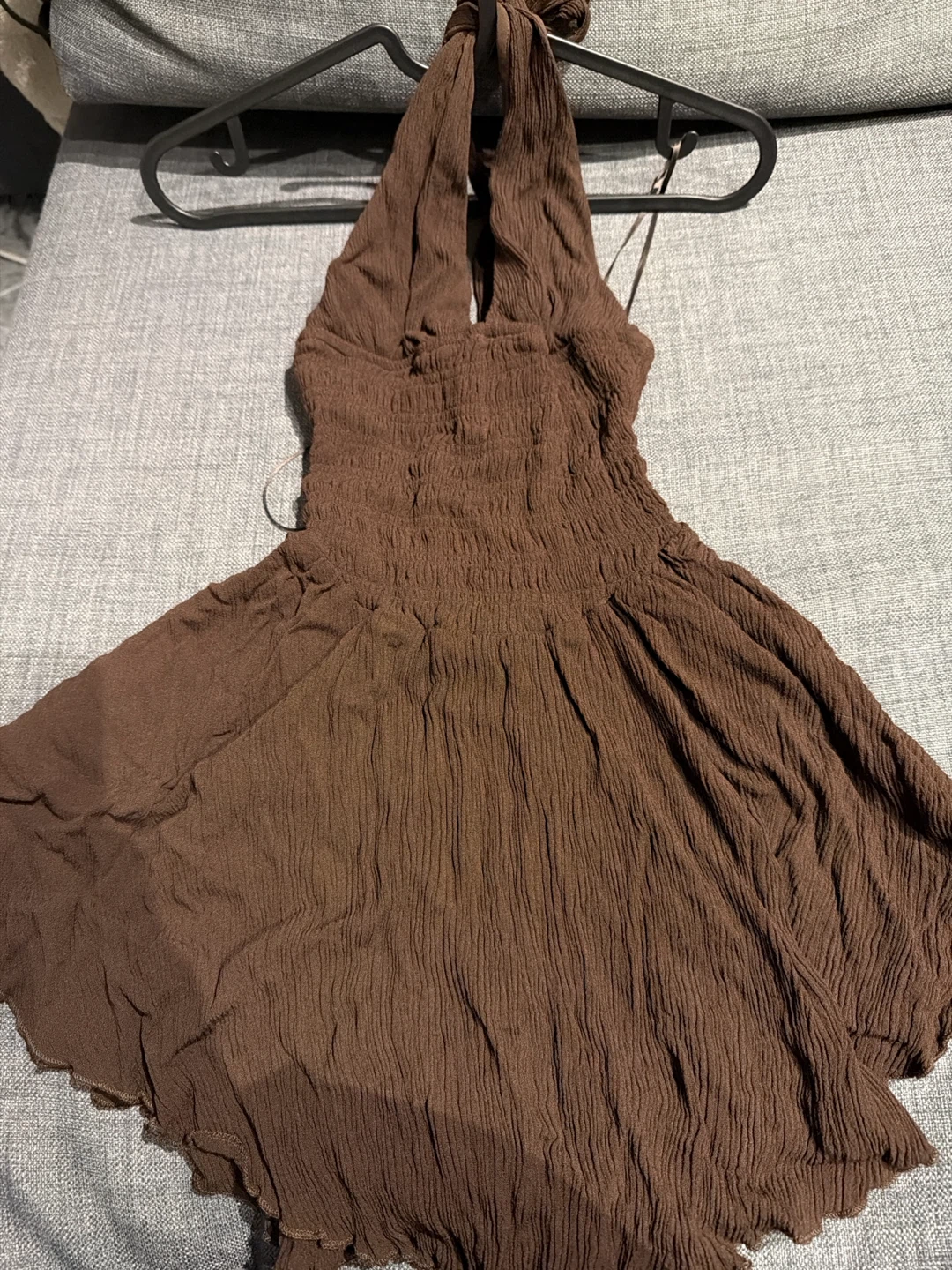 Garage Brown Halter Romper