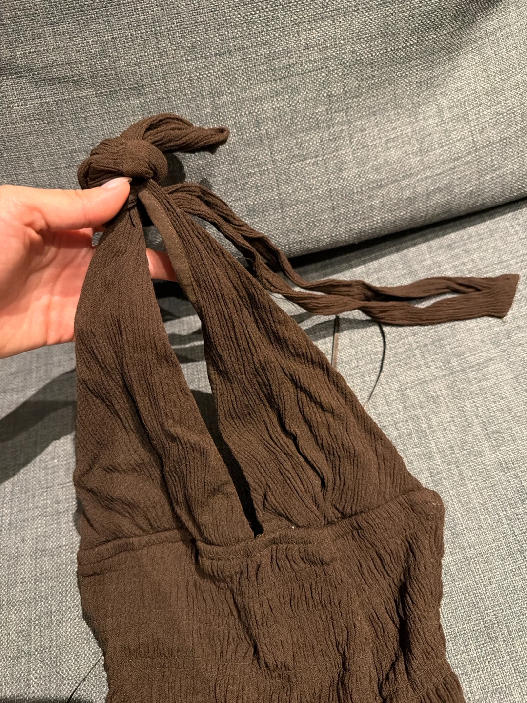 Garage Brown Halter Romper - photo 3