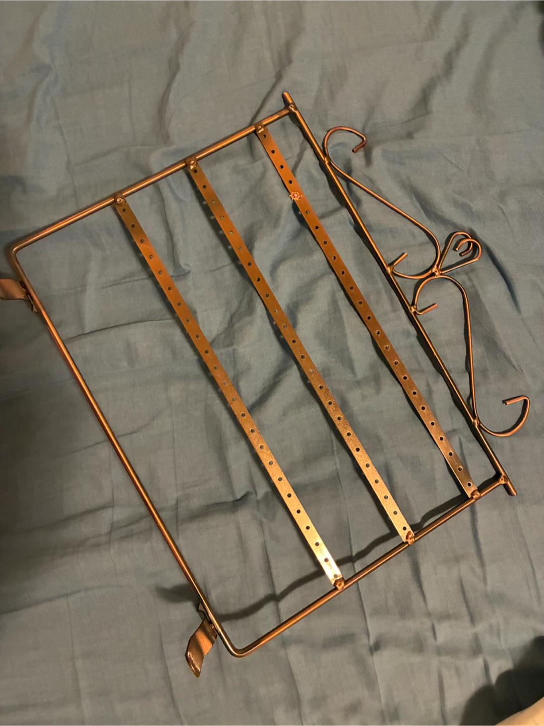 Metal earring organizer stand