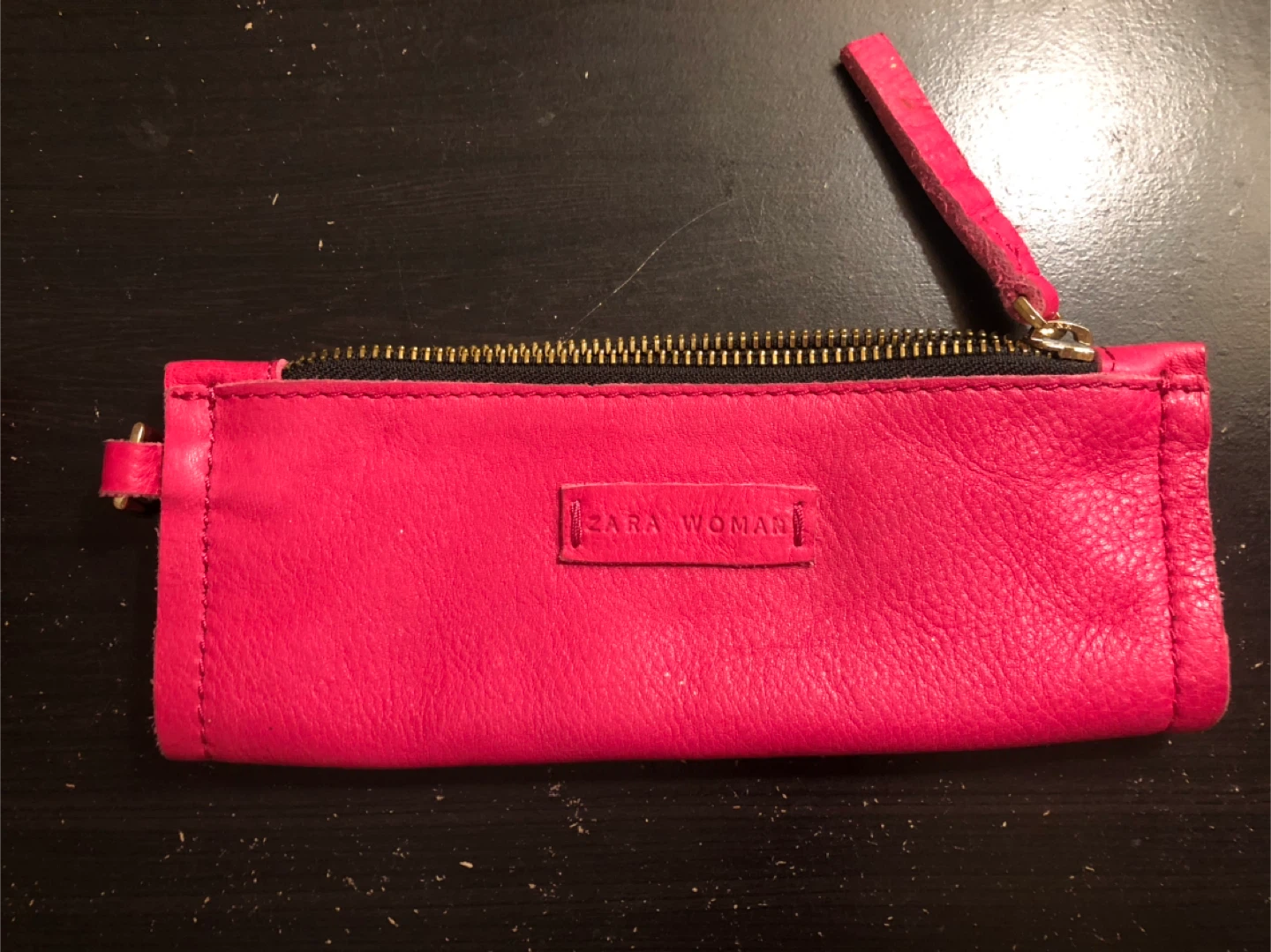 Zara Woman Pink Leather Pouch🏈