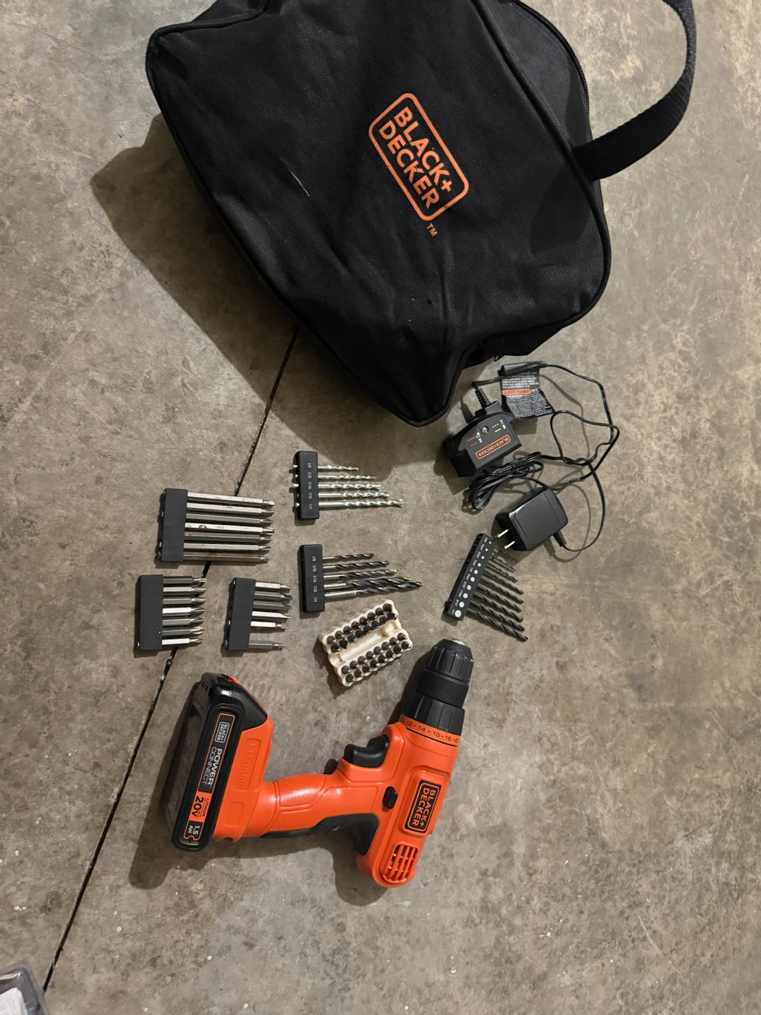Black+Decker 20V PowerConnect Drill Set
