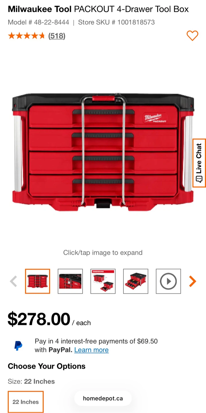 Milwaukee PACKOUT 4-Drawer Tool Box - photo 2