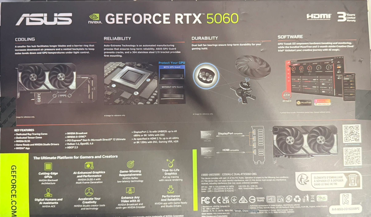 Rtx 5060 8gb oc edition Asus - photo 2