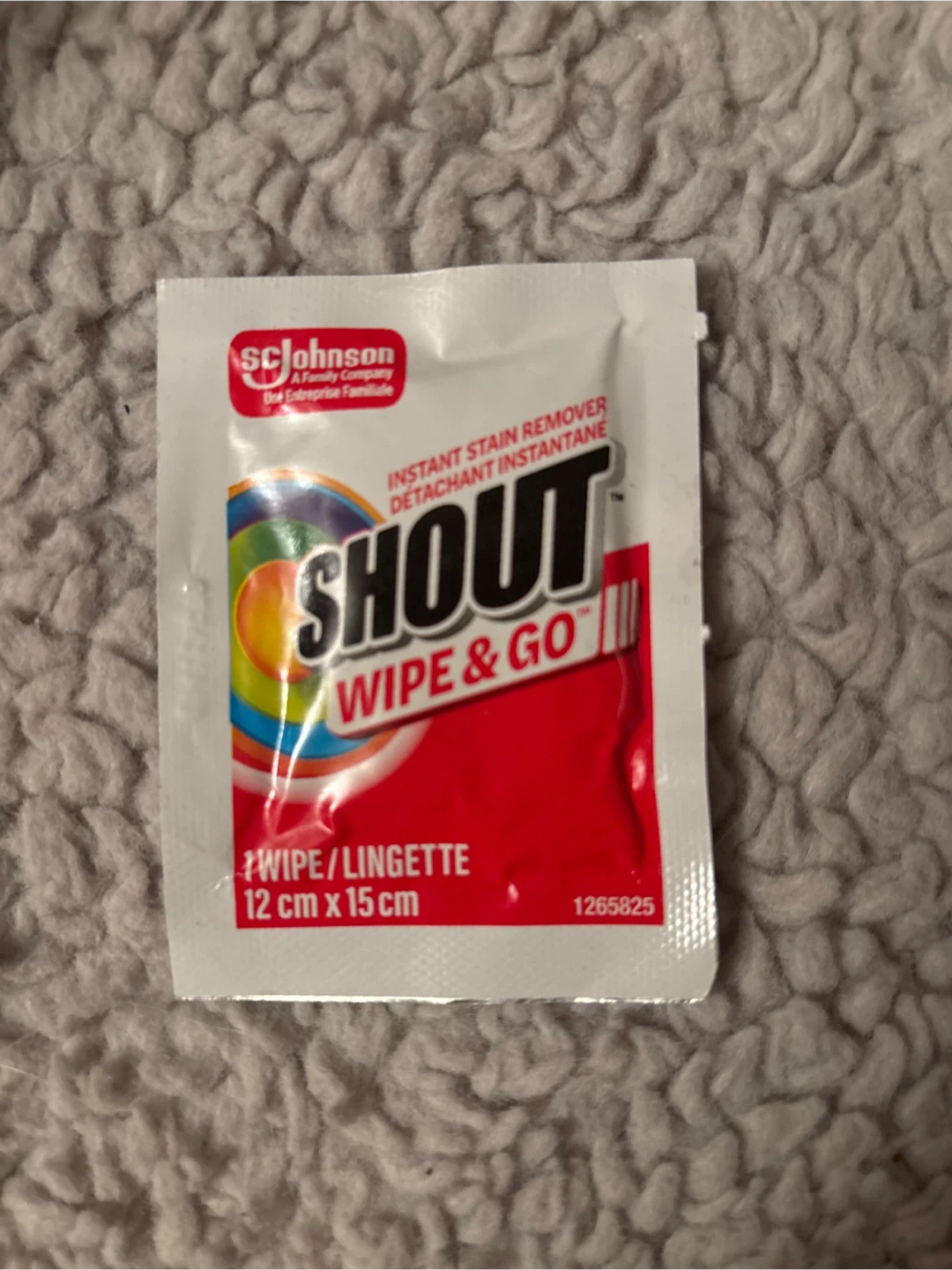 🏈 Shout Wipe & Go Instant Stain Remover
