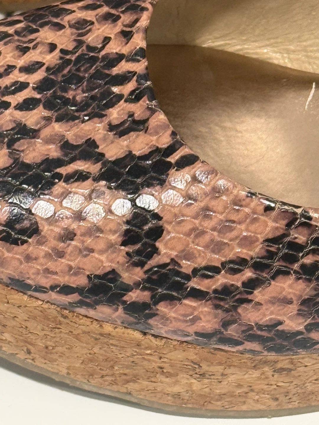 🏈 Jimmy Choo Snakeskin Print Wedge Sandals - photo 5