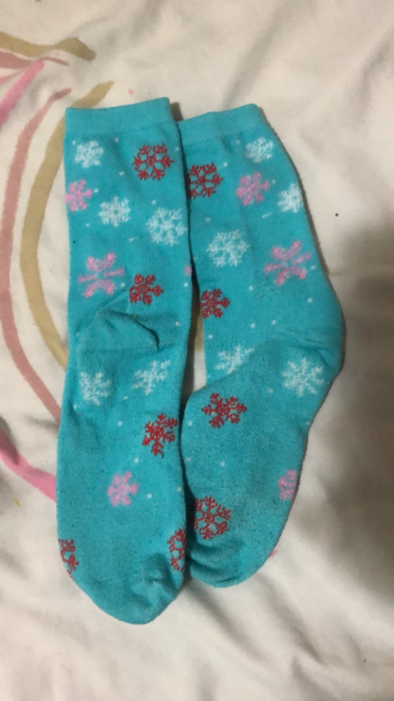 Blue Snowflake Pattern Socks 🏈 - photo 2