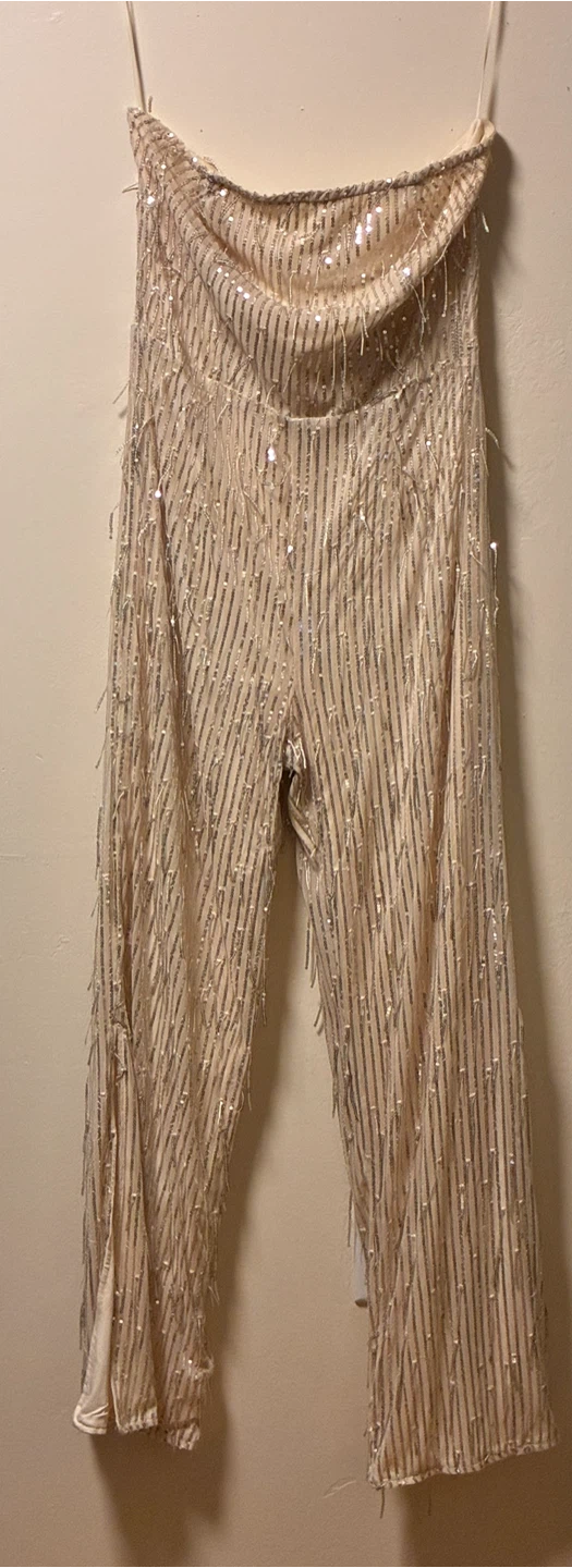 Fashion Nova Glitz and Glam Sequin Jumpsuit Size 1X