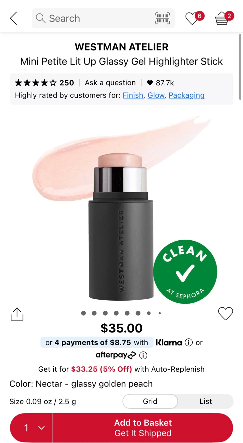 Westman Atelier Lit Up Highlight Stick in Nectar - photo 4