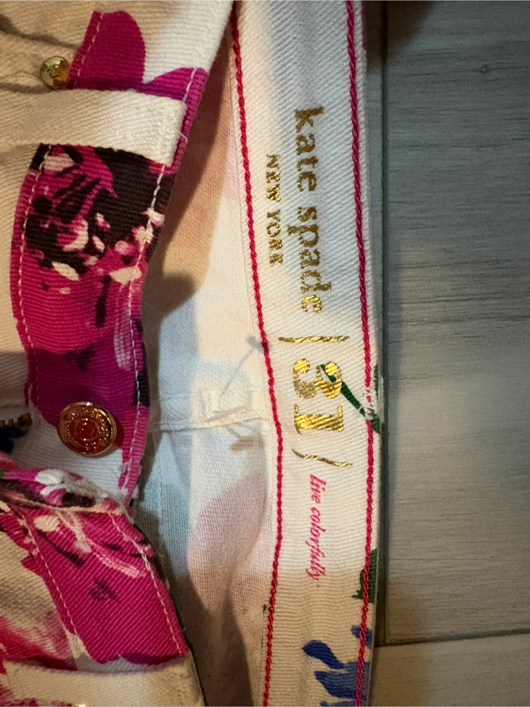 Kate Spade floral jeans - photo 2