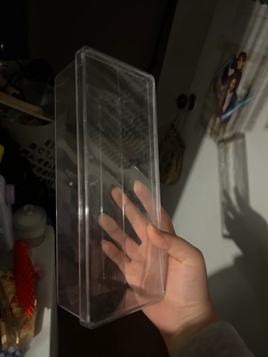 Clear Acrylic Storage Organizer Bin 🏈