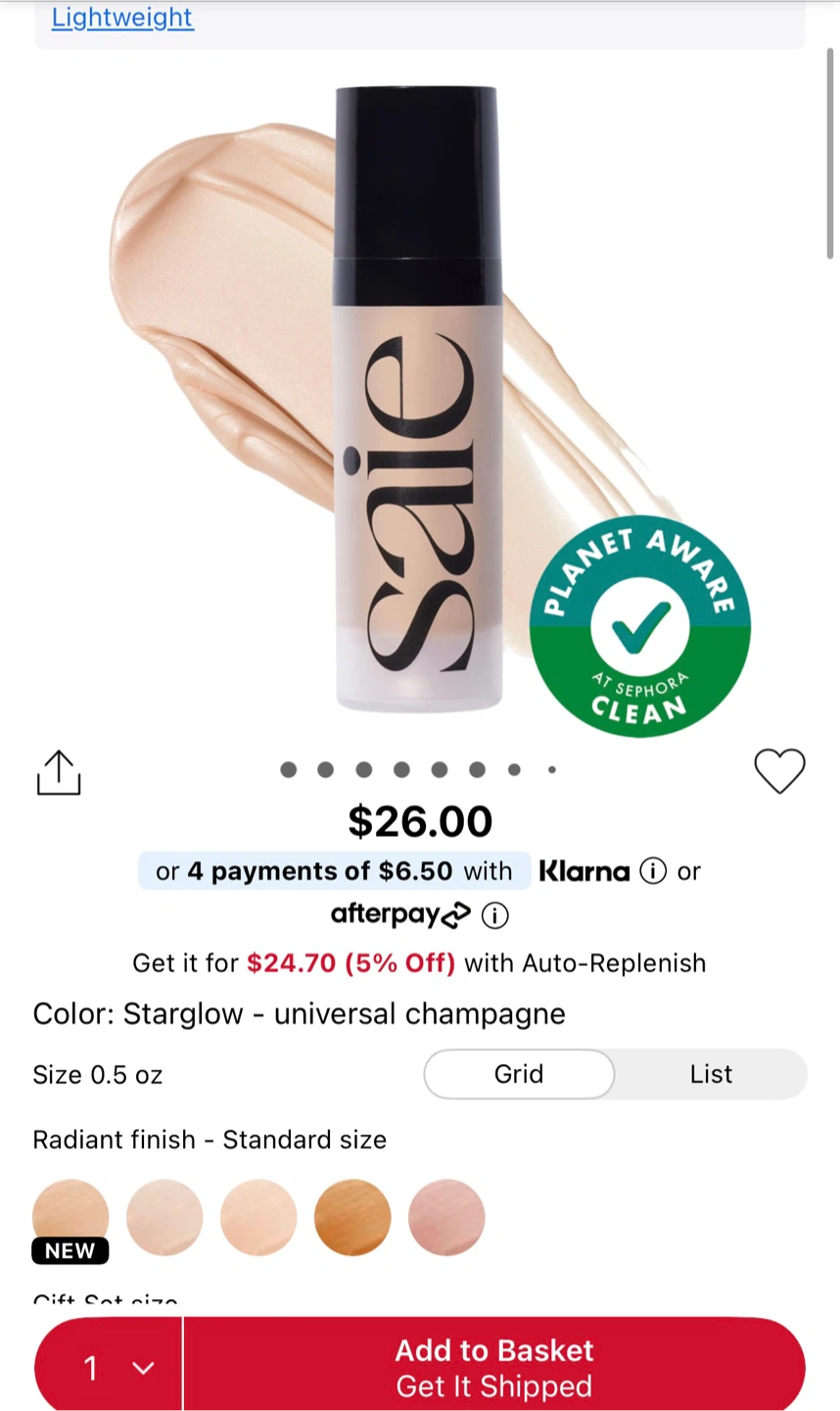 Saie Glowy Super Gel in Starglow - photo 4