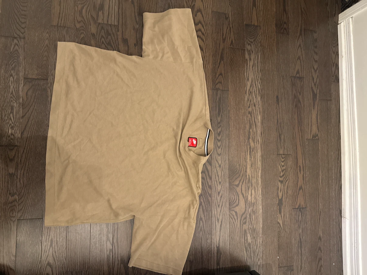 Oversized nike tan tshirt