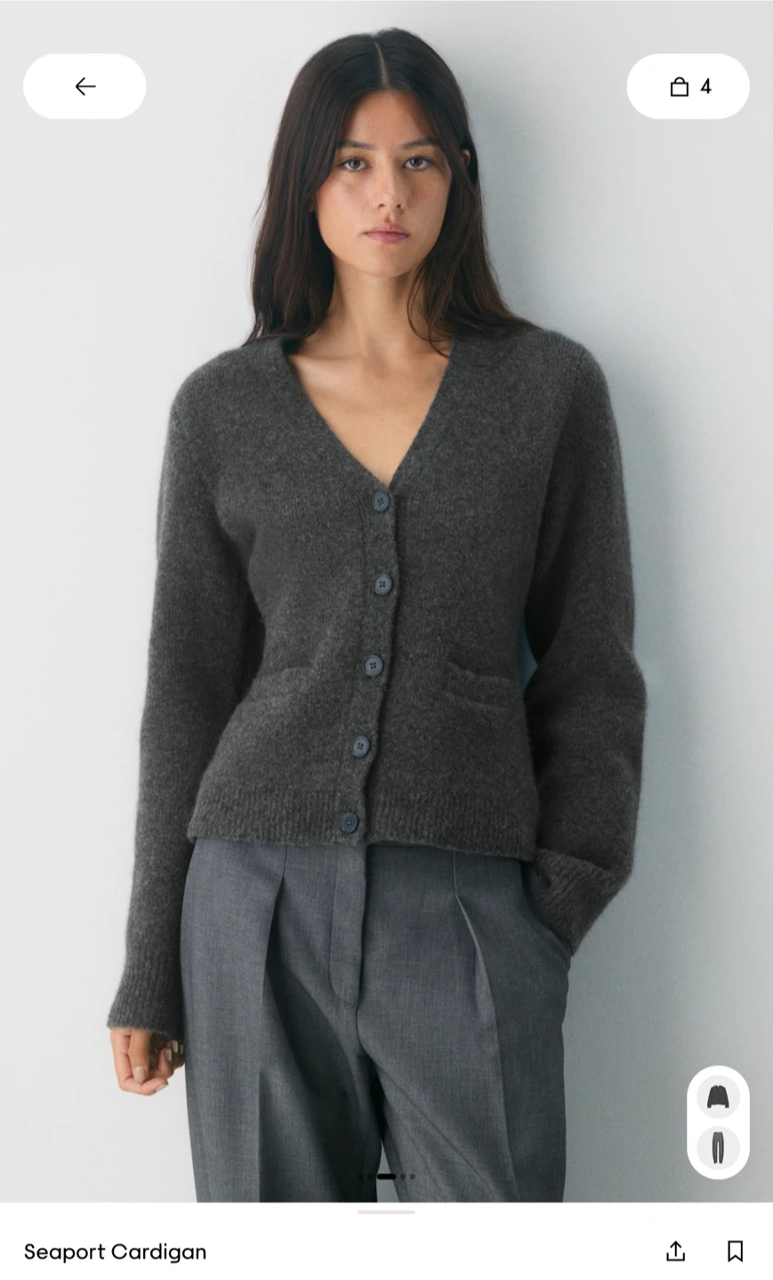 Aritzia Babaton Seaport V-Neck Cardigan