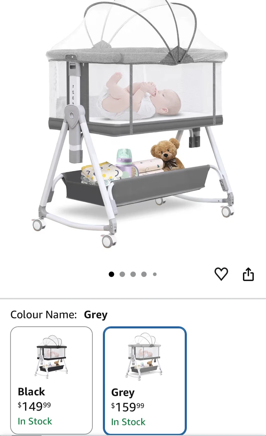 MEICHYUN Baby Bassinet