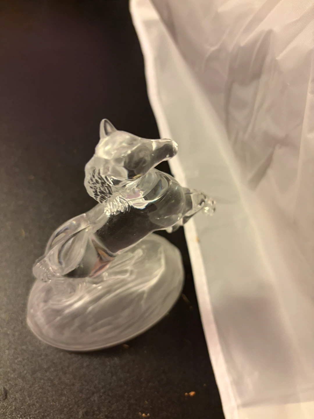 Clear Glass Horse Figurine 🏈 - photo 2