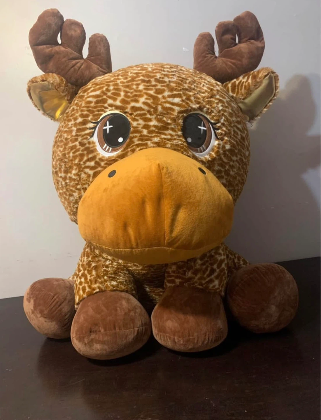 Large plush moose toy
