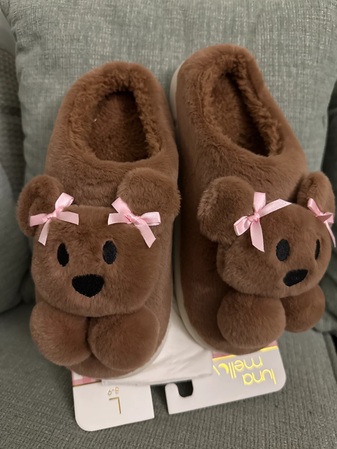 Mellow Brown Bear Slippers
