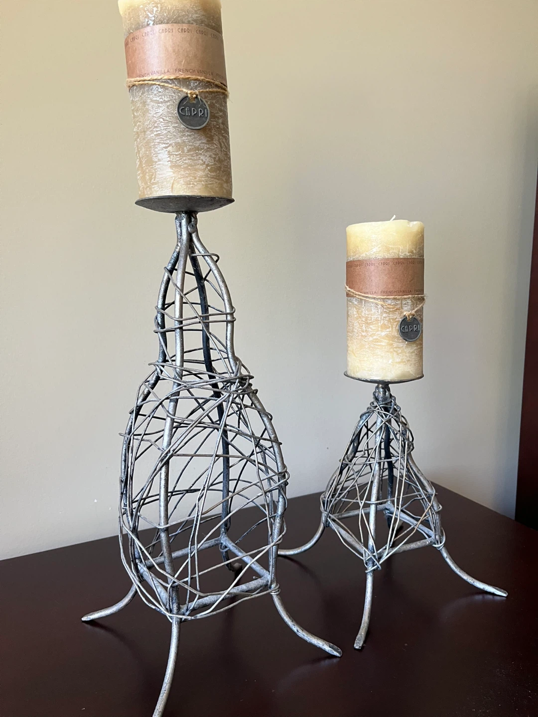 Modern Wire Candle Holders