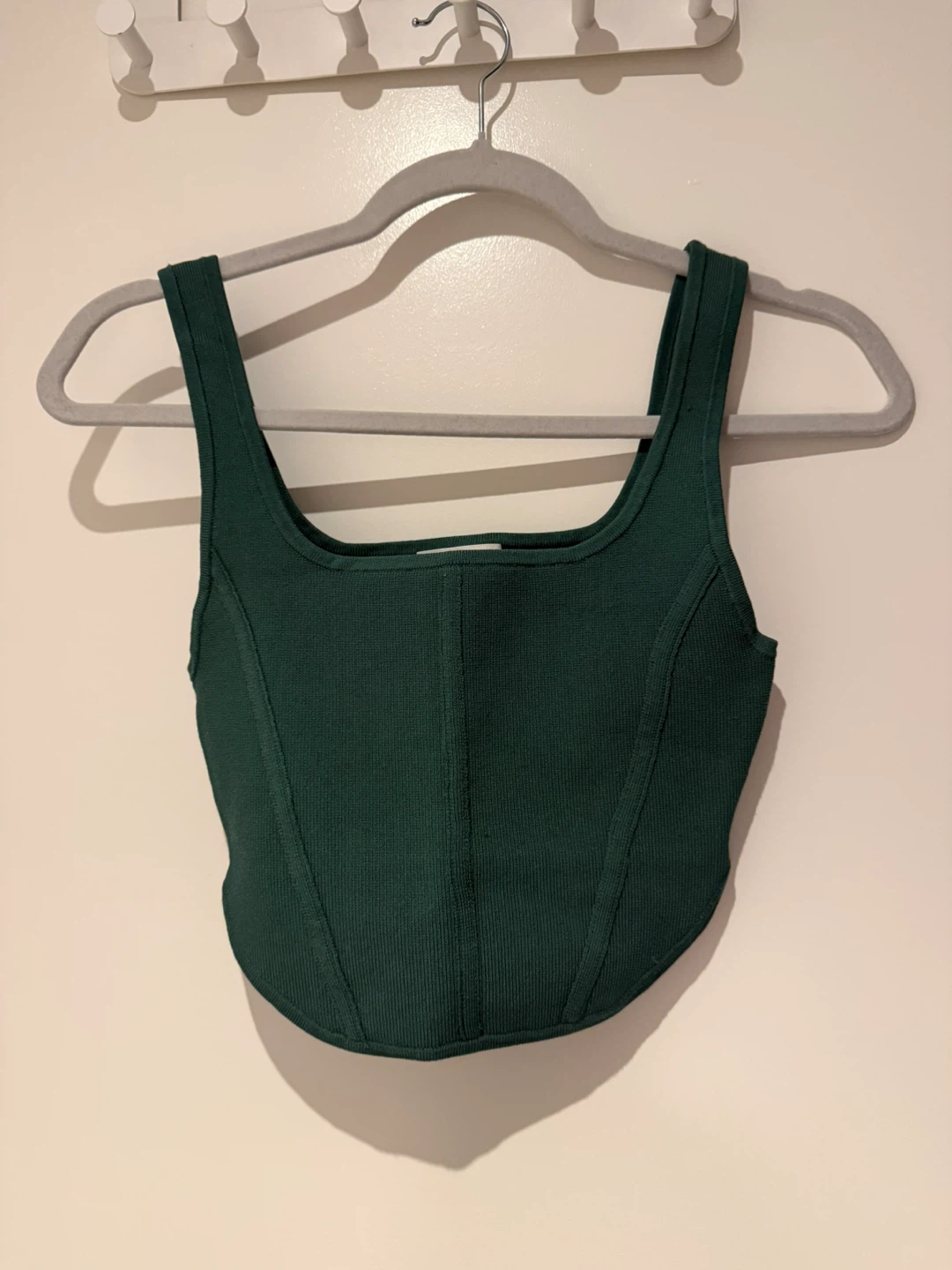 Aritzia Babaton Sculpt Forrest Green Knit Bustier Tank - photo 5