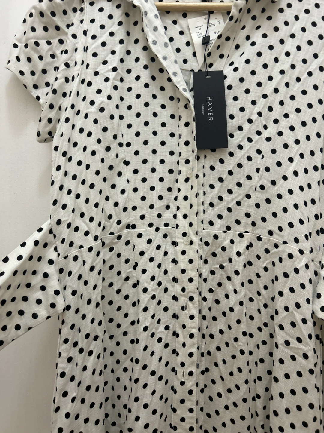 Linen Polka Dot Dress - photo 2