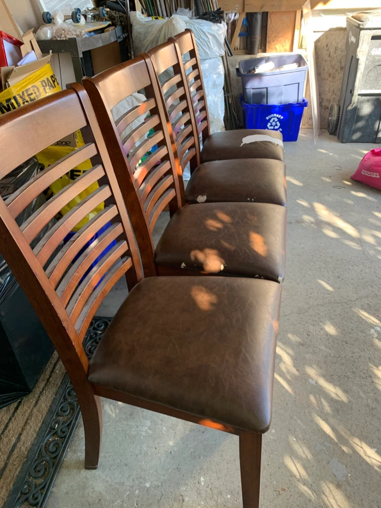 Set of 4 Wooden Dining Chairs - photo 2