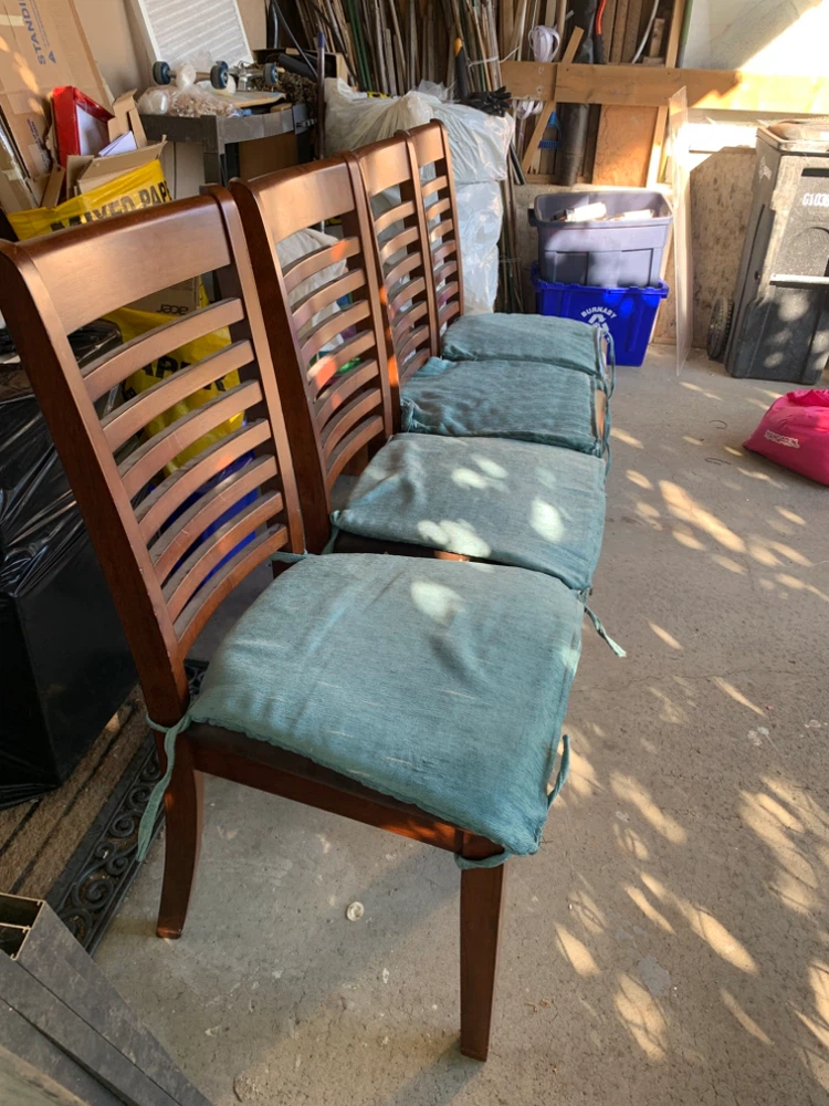 Set of 4 Wooden Dining Chairs - photo 3