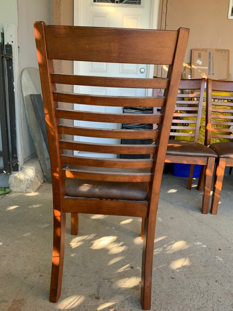 Set of 4 Wooden Dining Chairs - photo 4