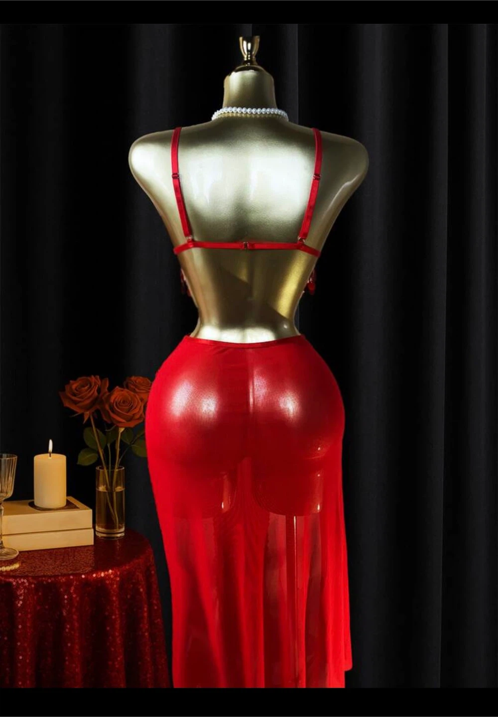lencería sexy de 3 piezas:  size L - photo 4