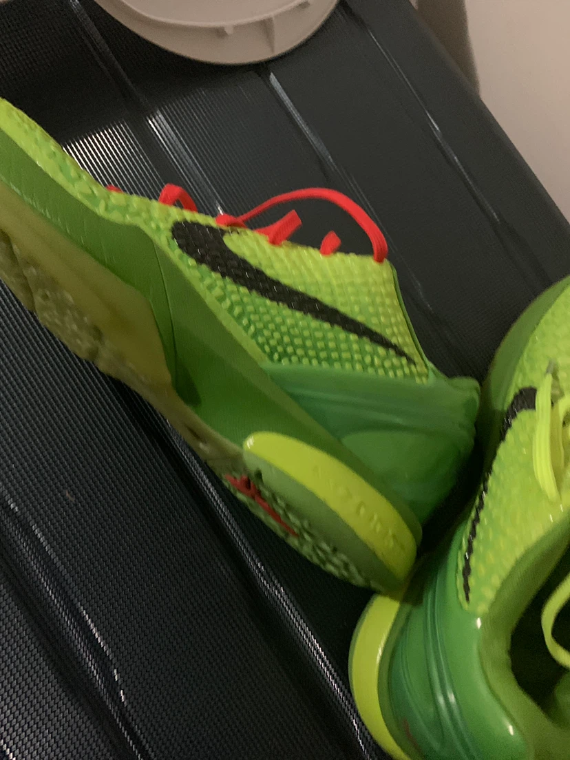 Nike Kobe 6 Protro Grinch Basketball Shoes us size 7 - photo 4