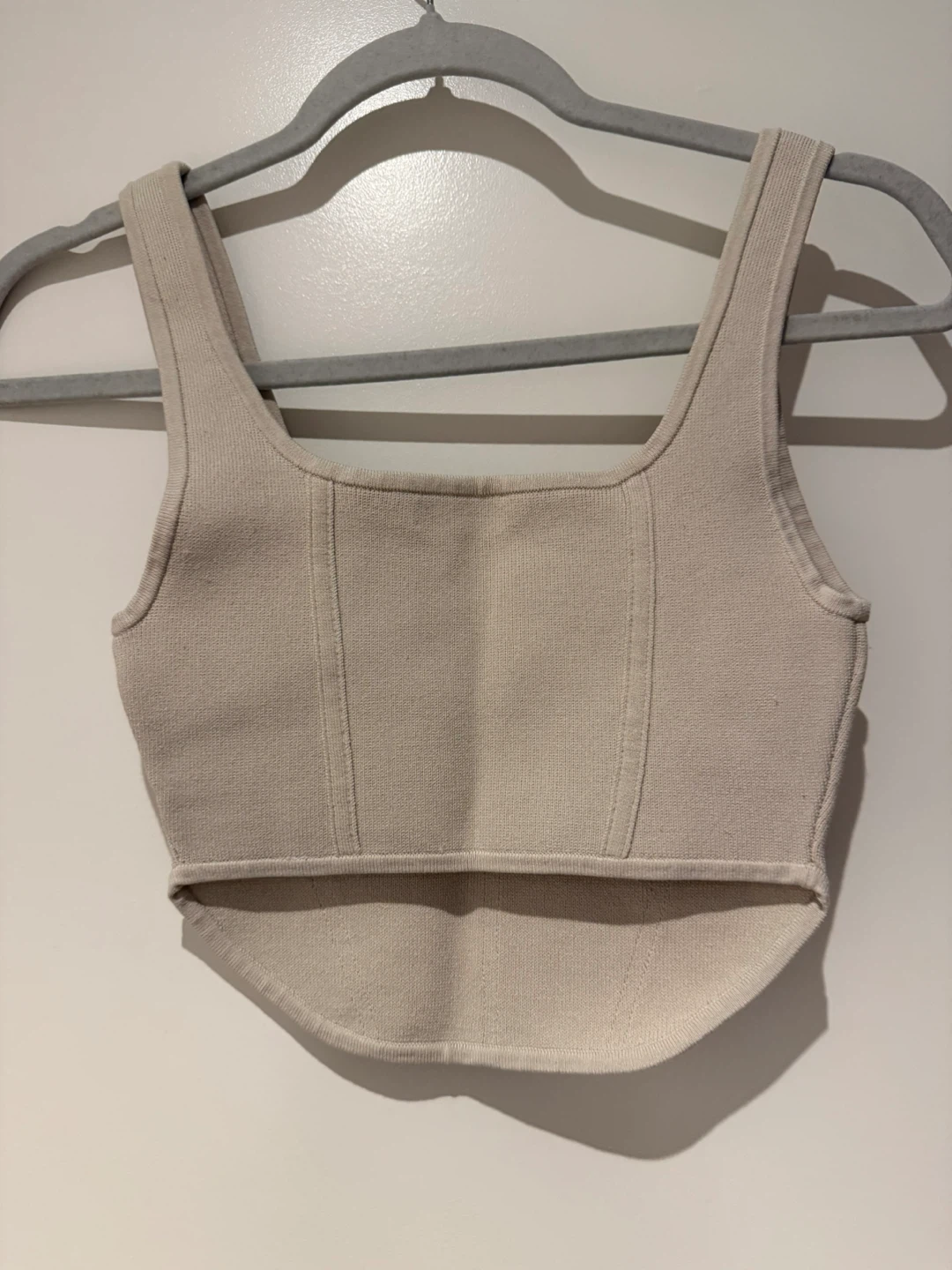 Aritzia Babaton Matte Pearl Knit Bustier Tank - photo 2