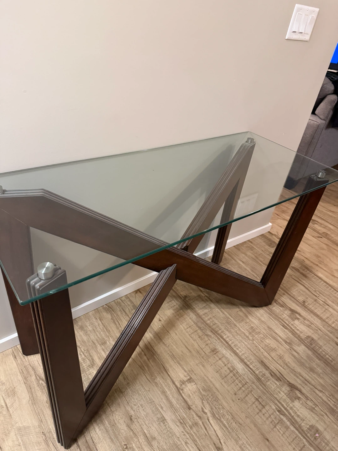 Modern Glass Console Table