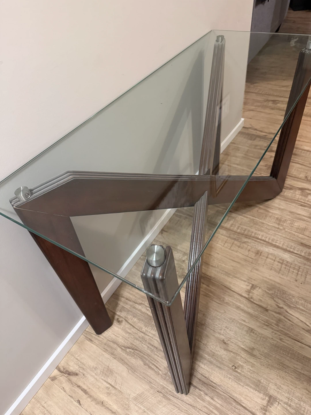 Modern Glass Console Table - photo 2