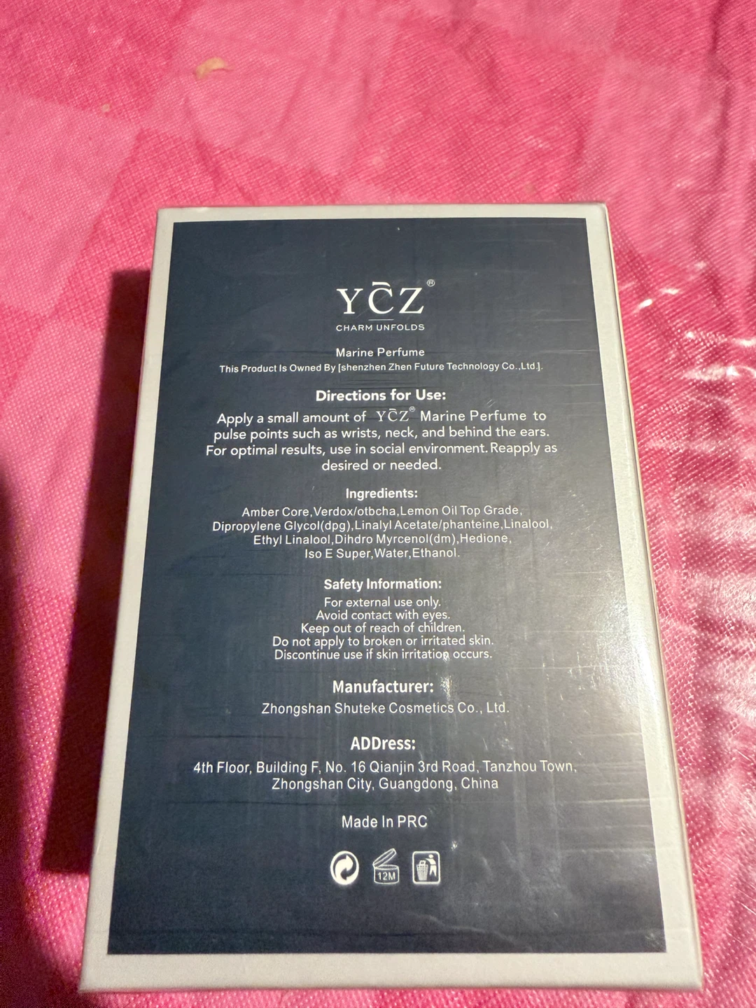 YCZ Charm Unfolds Marine Perfume 50ml - photo 2