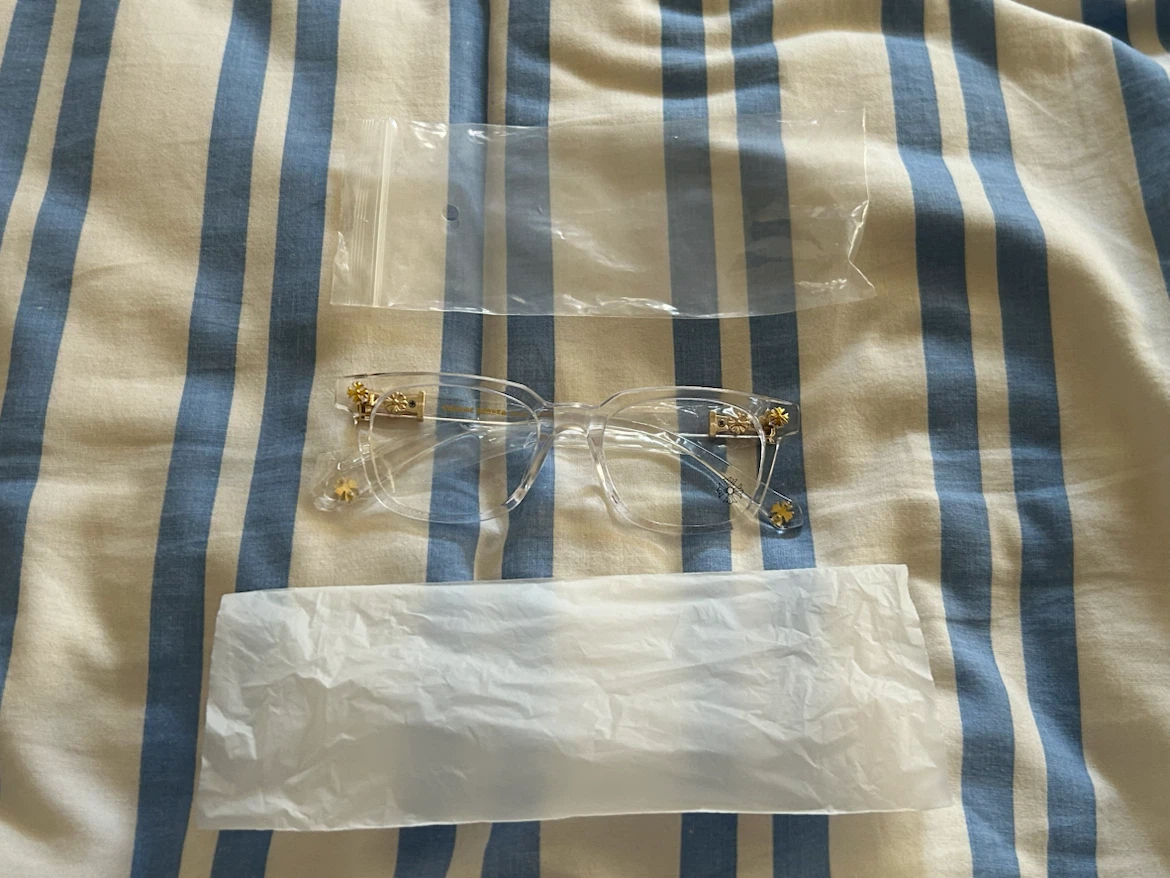 Chrome Hearts Clear Frame Eyewear