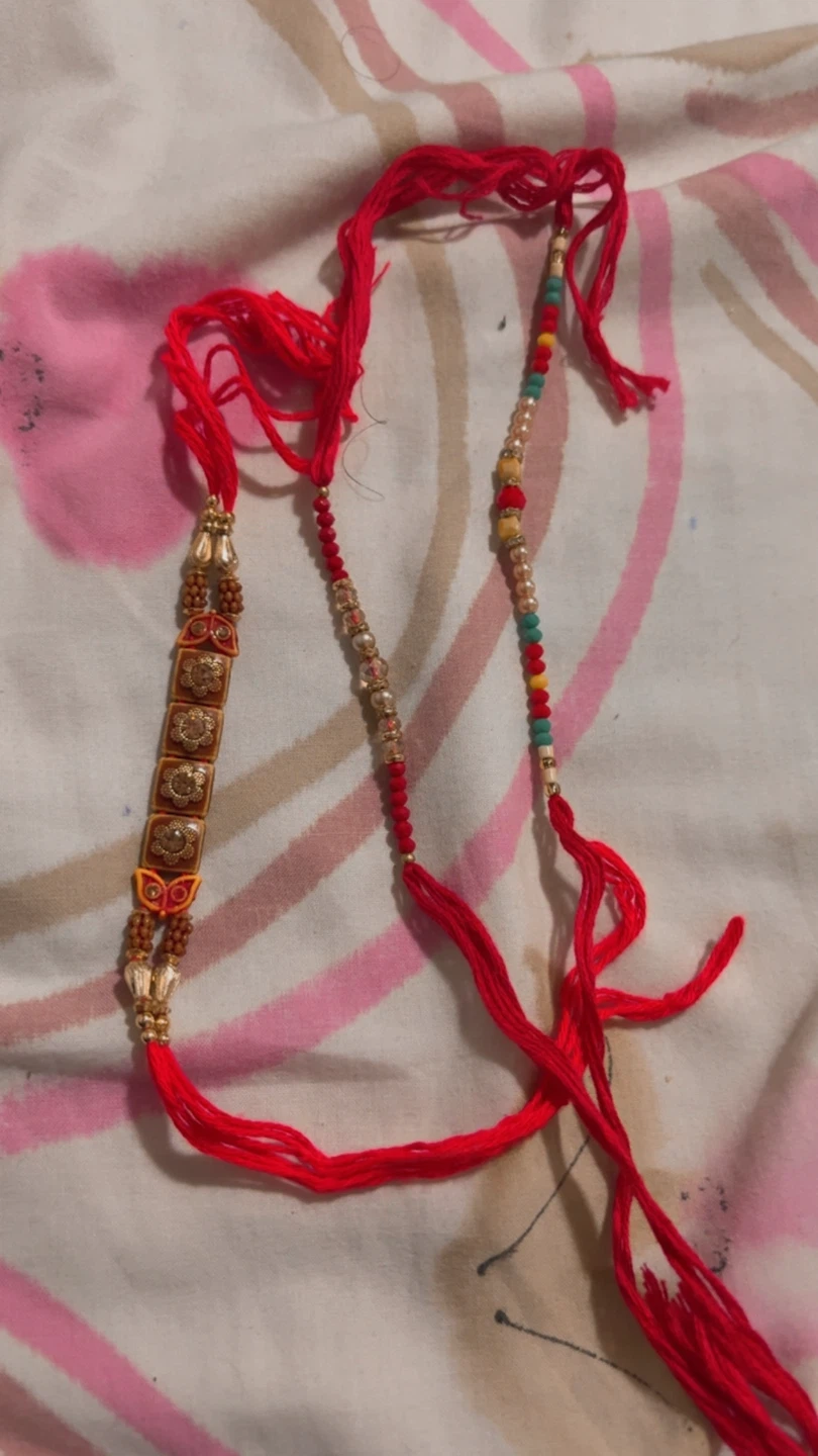 Decorative 🏈 Beaded Rakhi Bracelet