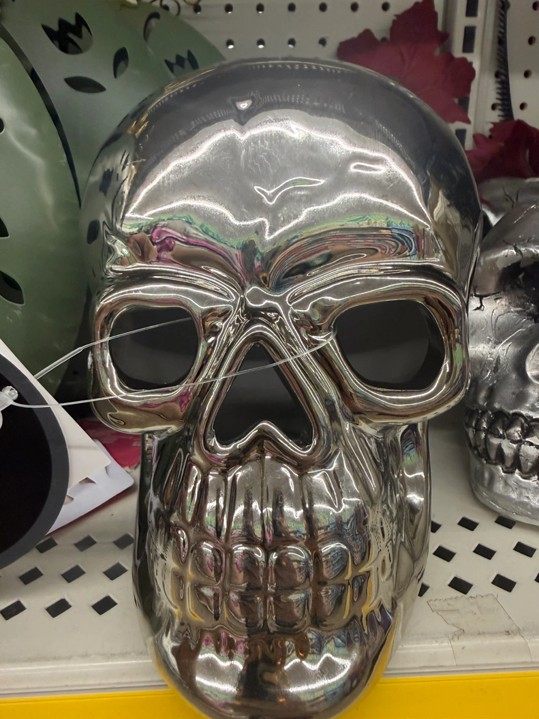 🏈 Chrome Finish Decorative Skull