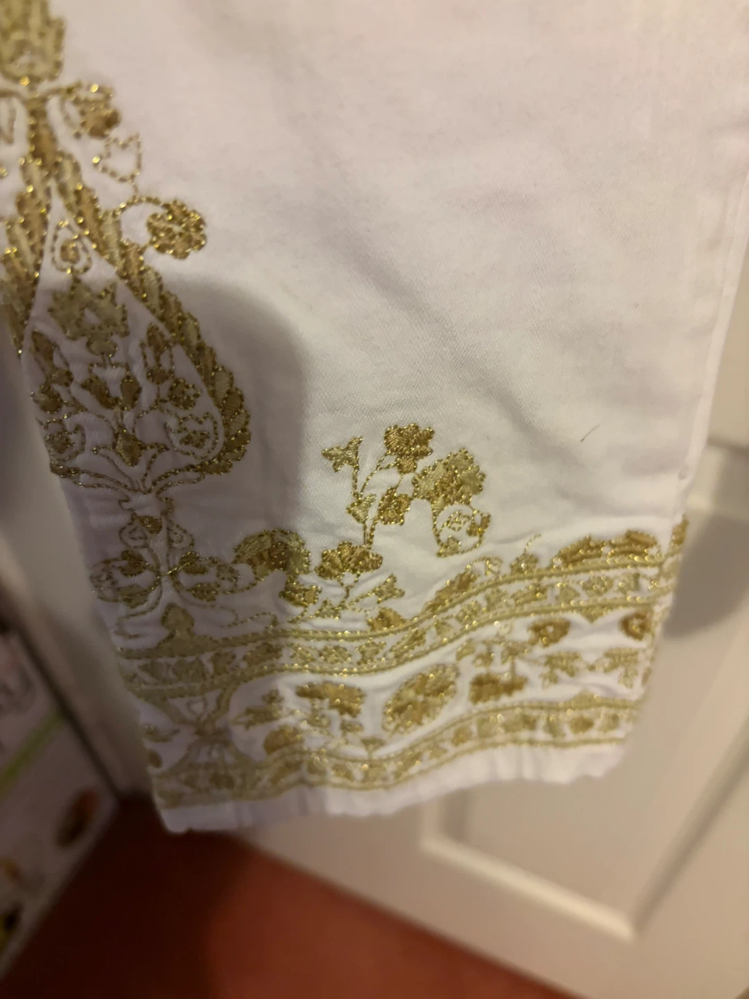 Desigual White Embroidered Pants 🏈 - photo 2