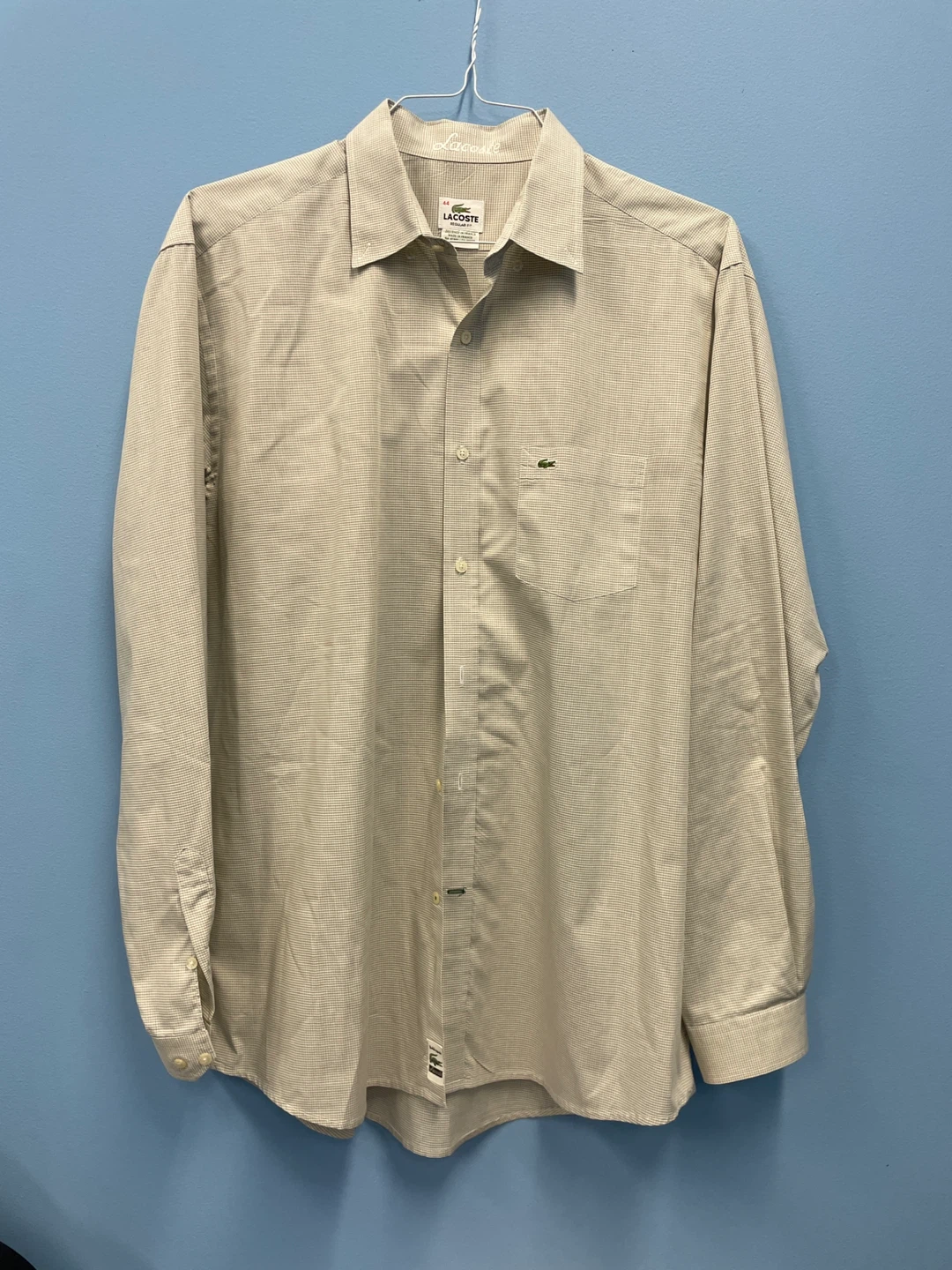 Lacoste Regular Fit Dress Shirt, Size 44 - photo 2