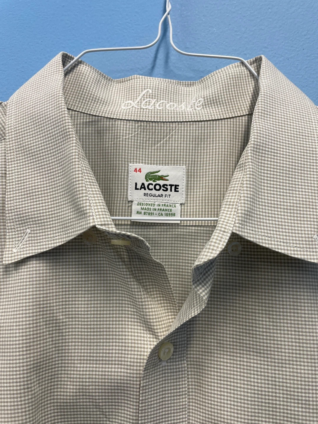 Lacoste Regular Fit Dress Shirt, Size 44 - photo 4